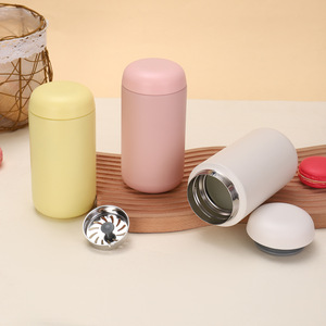 304 viên nang bằng thép không gỉ cốc cà phê nhỏ với màu rắn phù hợp cho cả nam và nữ sinh viên bỏ túi cốc quà tặng - Product Image 4