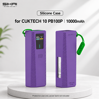Étui en silicone léger SIKAI pour batterie externe CUKTECH 10 PB100P 10000mAh, antidérapant, résistant aux chocs, anti-rayures