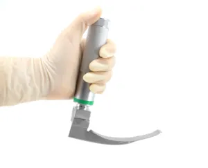 Rigid Laryngoscope Fiberoptic Laryngoscope Fiber Optic Laryngoscope with Reusable Blades for Intubation