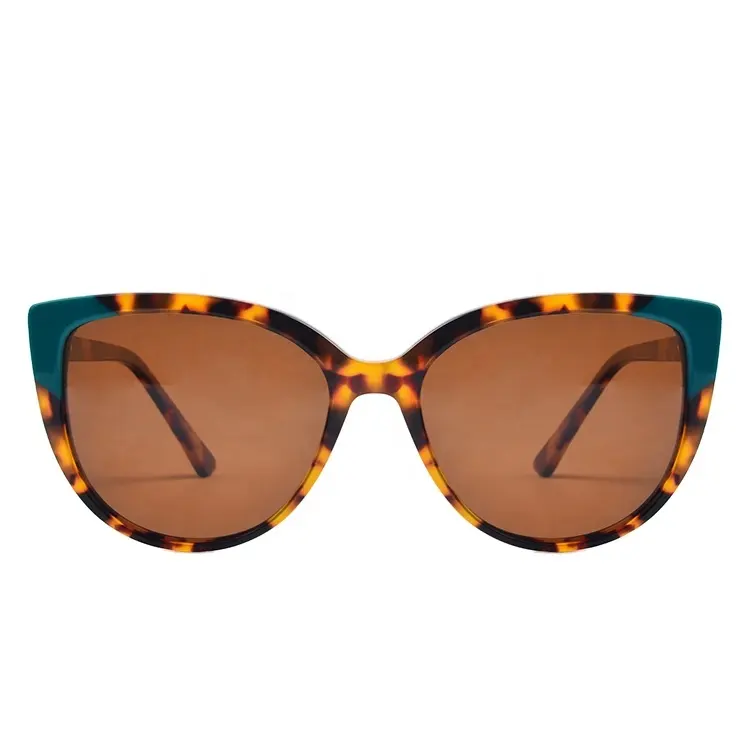 Brown Womens Cat Eye Acetate Sunglass Sun Glasses Polarized Designer Sunglasses Lentes De Sol Por Mayor