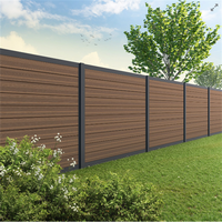 Clôture Wpc personnalisée en usine cour extérieure jardin accessoires en aluminium clôture