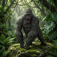 Figurine d'action en PVC de haute qualité, écologique, grande taille, modèle d'animal sauvage réaliste, édition collector, Gorilla Kingkong