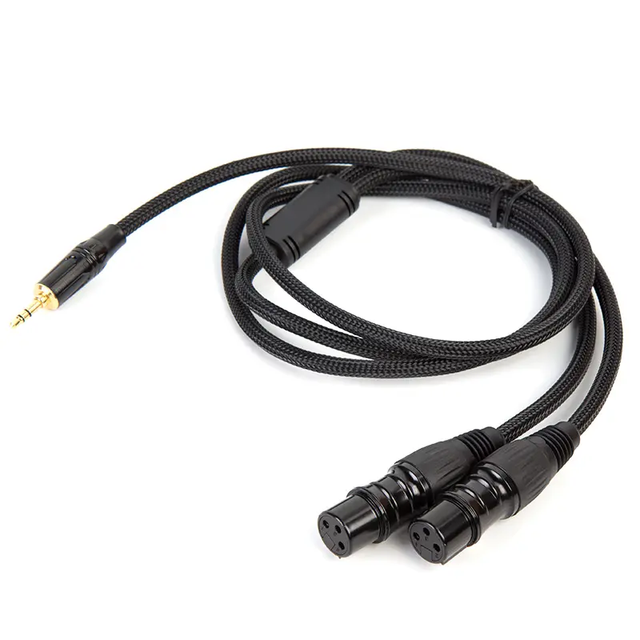 AC030M 3.5mm to Dual XLR Cable TRS to XLR Female Stereo Splitter for Audio Interface Mixer DJ Controller Professional Use