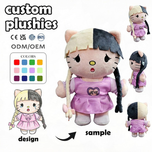 Fabricant de jouets en peluche personnalisés : Jouets de confort moelleux et adorables (Étoile, Lune, Lapin) pour l'heure du coucher, Ours en peluche de 6 pouces, Jouet en peluche chat personnalisé avec chansons religieuses - Product Image 2