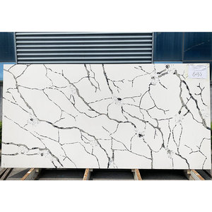 Vanity đầu bàn với tĩnh mạch màu đen chia mặt gạch đá cẩm thạch trắng nhìn đá nhân tạo tấm thạch anh - Product Image 4