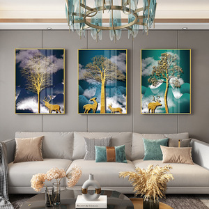 Pop Art moderno paesaggio europeo alce albero soggiorno camera da letto divano corridoio Poster tela pittura stampa su immagine di <span class=keywords><strong>arte</strong></span> della parete - Product Image 4