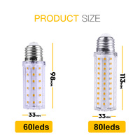 Ampoule Led épis de maïs E14, E27 12W 18W, Smd 2835 G9, blanc chaud/blanc froid, éclairage interchangeable, boîte de 10 pièces