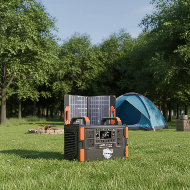 Portable Power Station LiFePO4 Solar Panel & Car 1000W 1200W Pure Sine Wave Outdoor Camping Emergency Power