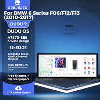 DUDUAUTO DUDU7 Tema Gratis + Wallpaper DlY 12.3 inci untuk BMW Seri 6 F06 F12 F13 2010-2017 Sistem Kontrol Suara Mobil Cerdas