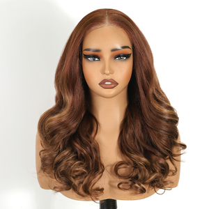 Perruque synthétique de luxe 9x6 Lace Frontal Body Wave, finition mate, fibre à lustre naturel, <span class=keywords><strong>bande</strong></span> élastique réglable, <span class=keywords><strong>bande</strong></span> antidérapante - Product Image 3