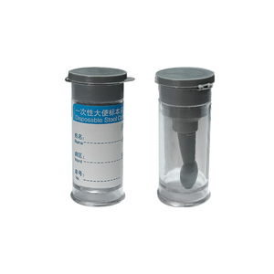 Botella desechable Kangxin para recolección de heces de 10 ml, de plástico PS con tapa, para muestreo fecal, uso médico. - Product Image 3
