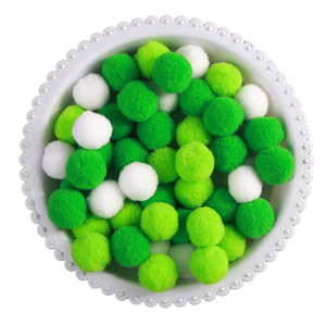 High Elastic Eco-Friendly Fur Ball Plush Creative DIY Handmade Jewelry Materials for Kindergarten Promotional Party Supplies for