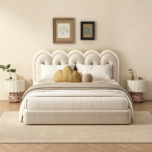 French Cream Style Luxury Solid Wood Nightstand Creative Design Bedroom <strong>Storage</strong> <strong>End</strong> <strong>Table</strong> - Product Image 3