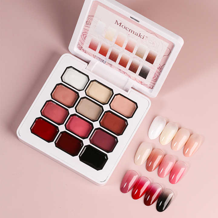 Hot Sale High Quality 12 Color Gel Polish Outstanding Gradient Semi ...