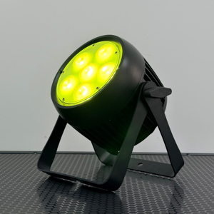 ไฟพาร์ LED คุณภาพสูงแบบขายส่ง IP65 DMX512 ขนาดบาง 6in1 RGBWA+UV ตัวเรือนอลูมิเนียมอัลลอยด์ สำหรับงานกลางแจ้ง ดีเจโชว์ - Product Image 1