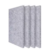 Panneau acoustique en feutre de polyester PET haute densité pour l'insonorisation et la réduction du bruit, panneaux muraux carrés de 9 mm, certification CE