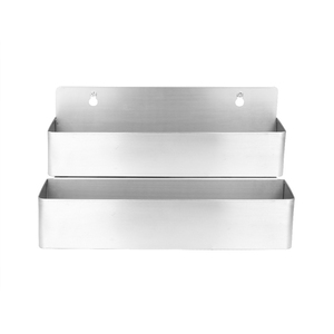 Commercial Double Deck Liquor Bottle <b>Shelf</b>, Stainless Steel Double Layer Wine Storage Rack for Restaurant <b>Bar</b> Kitchen - Product Image 2