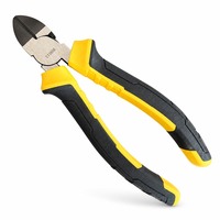 Pince coupante diagonale universelle à bec long, multifonction, à sertir, qualité professionnelle, en acier européen, jaune, vente en gros
