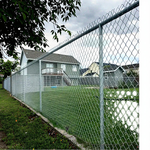 Chất lượng cao mạ kẽm nhựa tráng kim cương lưới cuộn màu xanh lá cây thể thao lĩnh vực hàng rào xuất khẩu nhà sản xuất dây thép vải lưới - Product Image 5