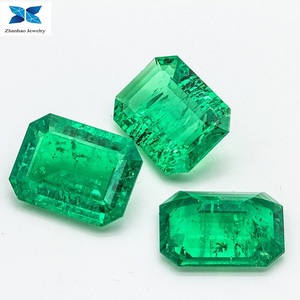 Esmeralda colombiana piedra precios sintético anillo de piedras preciosas Esmeralda claridad VVS <span class=keywords><strong>VVG</strong></span> color - Product Image 4