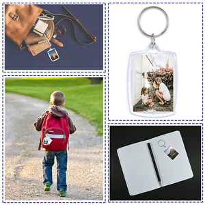 Stok toptan hafif açılabilir akrilik fotoğraflı anahtarlık-karikatür desen DIY özelleştirme için çok tasarım boş çerçeve - Product Image 6