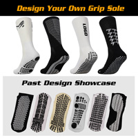 Échantillon gratuit bas Vente en gros de quantité minimale de commande Chaussettes de football antidérapantes Chaussettes de football antidérapantes Chaussettes de sport pour hommes