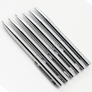 Stylo bille miniature en métal de haute qualité, petit format, avec logo personnalisé - Product Image 4