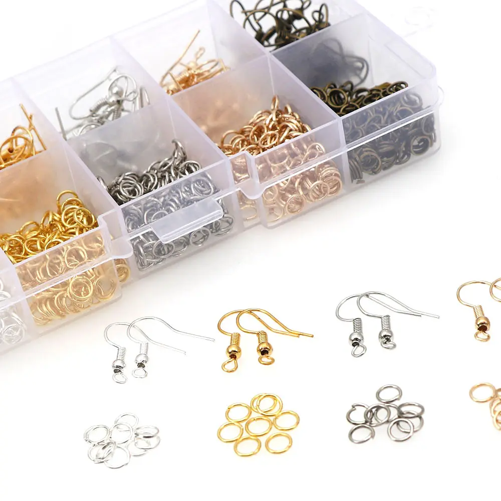 diy earrings jewelry making accessories hooks and jump rings set