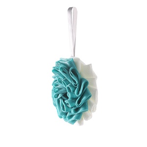 Moderna Toalla de Baño de Doble Capa con Diseño Floral de Encaje, Función de Burbujas en la Espalda, Herramienta de Frotamiento de Doble Capa, Material de Poliuretano - Product Image 1