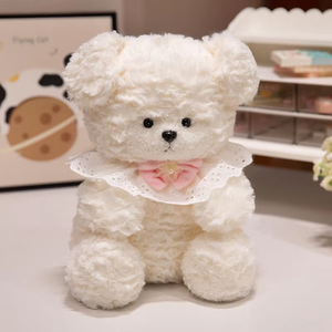 Teddy <b>Bear</b> Plush Toy, <b>Cute</b> Rabbit Stuffed Animal with Long Ears, Apron Teddy <b>Bear</b> Doll, Dog Toy, Festival Gift - Product Image 1