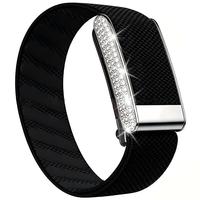 Bracelets de rechange en nylon élastique avec strass et boîtier métallique pour montres connectées Whoop 5.0 – Vente en gros OEM gagnant-gagnant pour femmes