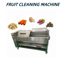 Multifunctionele Borstelrolmachines Voor Het Wassen En Schillen Van Aardappelen Groente Fruit Zoet Nieuw Product 2020 Verstrekt Wasfruit