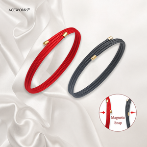 Magnetic Wrap <b>Bracelet</b> | 65 Colors Adjustable Multi-Wear Magnetic Cord with 150 Mini Magnets | <b>Rope</b> <b>Bracelet</b> Multi Wear Choker - Product Image 4
