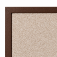 Tableau d'affichage mural en feutre avec cadre imitation bois, panneau inférieur large beige pour bureau, école et maison