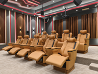 Siège de cinéma moderne de haute qualité à 3 degrés de liberté, fauteuil inclinable 4D avec mouvement de siège pour salle de cinéma