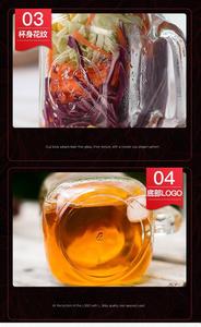 De almacenamiento personalizado transparente diferentes tamaño mason frasco de vidrio <span class=keywords><strong>para</strong></span> alimentos y bebidas con mango tapa y paja - Product Image 6