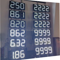 Panneau d'affichage LED 18 pouces à 7 segments à bas prix, avec télécommande sans fil 4G RS485 pour station-service