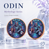 Koin Odin Sang Pemimpin 5 oz 999 Tembaga Murni, Relief Tinggi, Anti UV, Edisi Kolektor Khusus, Kerajinan Logam