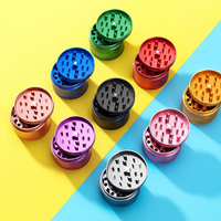 Accessoires de fumage en aluminium pour broyeur à herbes VA avec Logo personnalisé gratuit
