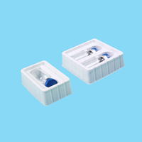 Emballage personnalisé en plastique rigide jetable pour ampoules, plateau blister protecteur thermoformé sous vide