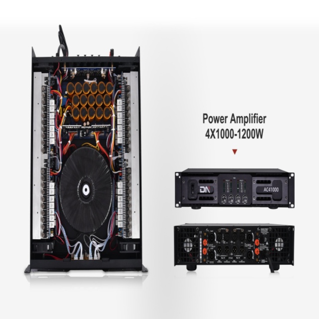 Power Amplifier 1000w 4 Channel 2U Class H Power Amplificadores Professional Amplifier