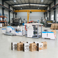 Machine à fabriquer des sacs en papier à poignée torsadée à fond carré multifonction conforme à la norme CE, machine à poignées de sacs en papier en ligne fabriquée en Chine