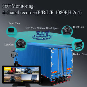 10.36 pollici CarPlay Auto Touch Screen DVR con 4CH AHD 1080P macchina fotografica impermeabile visione notturna per Auto camion RV Bus rimorchio - Product Image 4