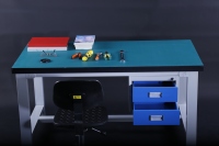 Vente chaude Établi antistatique robuste avec tiroir à double couche Bancs de travail pour électricien Station de travail pour ligne de montage ESD