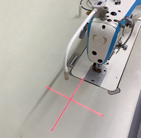 Lumière laser rouge magnétique, lumière de positionnement verte, lumière laser croisée pour machine à coudre