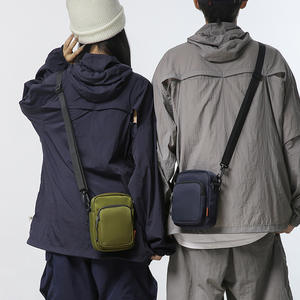 Bolso Bandolera Unisex WePower, Impermeable, Color Sólido, para Uso Diario, Otoño 2024, Negro Gris Glaciar - Product Image 4