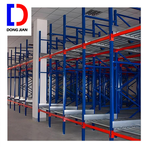 DJ Factory Steel Warehouse Gravity <span class=keywords><strong>Carton</strong></span> Pallet <span class=keywords><strong>Flow</strong></span> Roller Sliding <span class=keywords><strong>Rack</strong></span> - Product Image 2