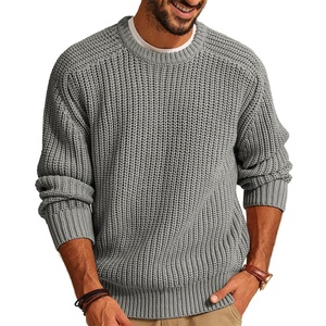 <span class=keywords><strong>Pull</strong></span> en tricot de viscose à manches longues, couleur unie, séchage rapide, style <span class=keywords><strong>vintage</strong></span> américain, coupe ample, pour homme, idéal printemps - Product Image 3