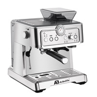 Anbolife 15 bar Bean-to-Cup Espresso Koffiemachine met Koffiemaler, Melkopschuimer, Automatische Koffiehoeveelheidsregeling, CE-gecertificeerd