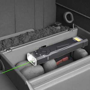 Phong Cách Mới Màu Xanh Lá Cây Laser <span class=keywords><strong>Mini</strong></span> UV <span class=keywords><strong>Torch</strong></span> Du Lịch Nhỏ Gọn Đa-Chế Độ Túi Edc LED 395nm Từ Đèn Pin - Product Image 1